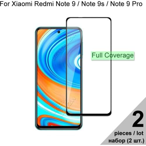 Protective Glass For Xiaomi Redmi Note 9 / Note 9 Pro / Note 9s Full Coverage Tempered Glass For Xiaomi Redmi Note 9 9s 9 Pro