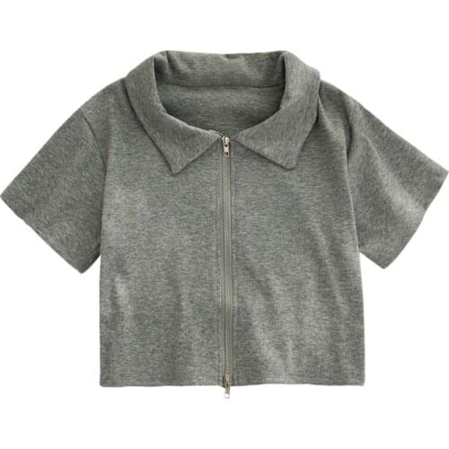 Short top women summer 2021 new wild thin short-sleeved design sense niche shirt female European and American ins top