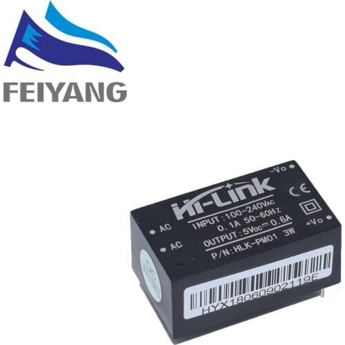 1pcs HLK-PM01 AC-DC 220V to 5V mini power supply module,intelligent household switch power supply module
