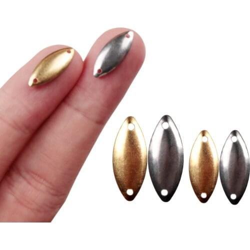 1000pcs/lot Durable Spoon Lure Mini Bait Melon Seed Wobblers Sequins Thrower Hook 5*12mm/7*15mm Artificial Fishing Tackle