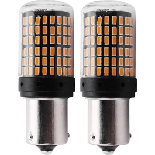 2Pcs Super Bright No Hyper Flash 1156 Canbus Car Led Light Ba15S P21W 144Smd 3014 Chips Car Led Turn Signal Reverse Tail Light