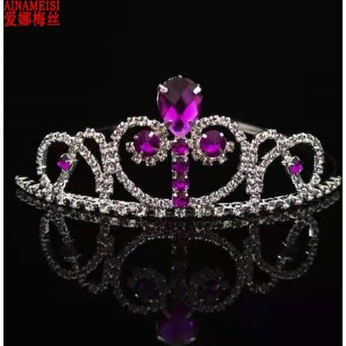 AINAMEISI Bridal Tiara Headdress Wedding Accessories Fashion Ladies Girl Crystal Crown Wedding Photography Headband Jewelry
