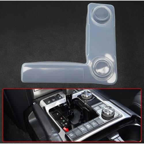 Car Styling New Soft Rubber Interior Dustproof Gear Box Cover For Toyota Land Cruiser FJ200 LC200 2016-2020 Car Accessories