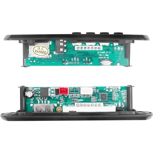 Handsfree Car Bluetooth 5.0 MP3 WMA FM AUX Decoder Board Plate 12V Automobile Audio Module USB/TF/FM/AUX For Car Accessories