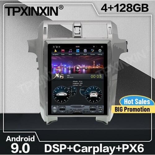 128G Tesla Screen Android Car Radio 2 Din Stereo Receiver For Lexus GX400 GX460 2010 2011 2012 2013 2014 2015 2016 GPS Head Unit