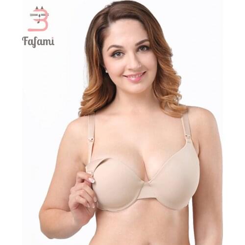 Nursing Bra Maternity 34-44 Plus Size Full Coverage Back Smooth Clip Down breastfeeding Nursing Bra maternity clothes pregnancy