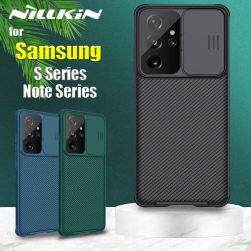 For Samsung Galaxy S21 Ultra S20 Plus Note 20 Note20 5G S20 FE Case Nillkin Slide Camera Protection Lens Protect Privacy Cover