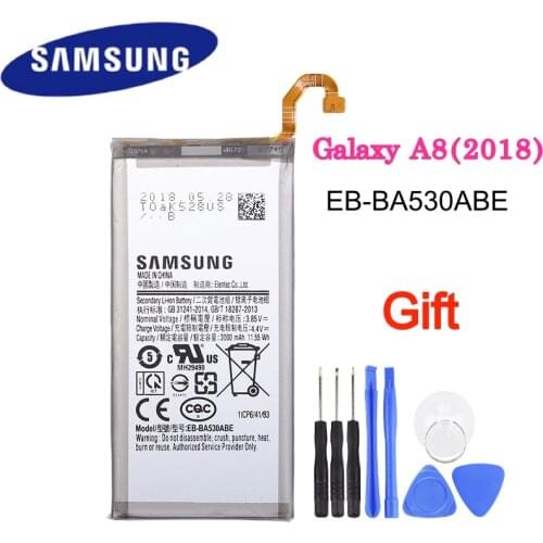 EB-BA530ABE 3000mAh 100% Original Samsung Replacement Phone Battery For Samsung Galaxy Galaxy A8 2018 (A530) A530 SM-A530F