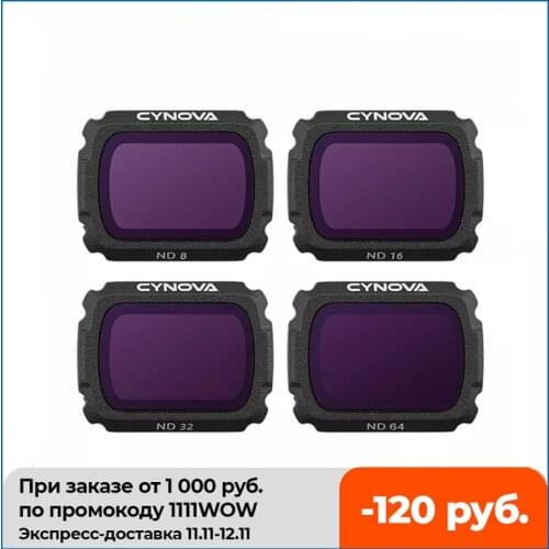 CYNOVA Filter For MAVIC AIR 2 ND SET(ND8 ND16 ND32 ND64) NDPL SET（ND8PL ND16PL ND32PL ND64PL）PL Lens Filters For DJI Air2