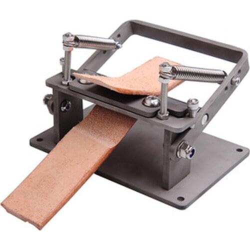 2021 Stainless Steel Craft Leather Strips Belt Manual Thinning Machine DIY Cutting Peeler Tools +10 Pcs Blades 10MM*18MM