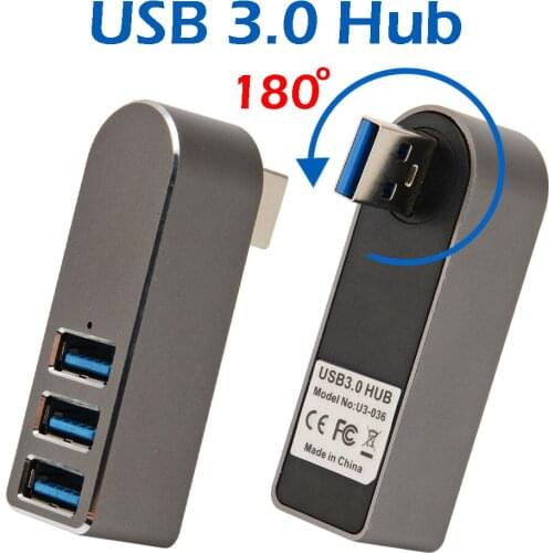 [3PCS] Aluminum alloy USB3.0 HUB Plastic Shell Splitter Usb Hub 3 ports Usb 3.0 Mini Hub
