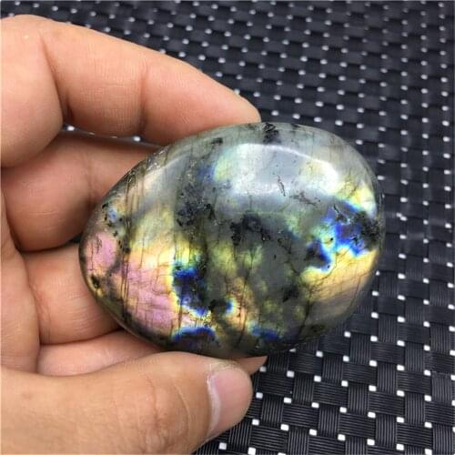 Druzy Natural LABRADORITE Crystal Healing Gemstoness Smooth Soap Shape Polishing MoonStone Beautiful Flow Light