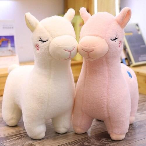 23cm Cute Kawaii Alpaca Plush Toy Keychain Pendant Plush Stuffed Doll Soft Animal Girl Bag Pendant Child Birthday Gift