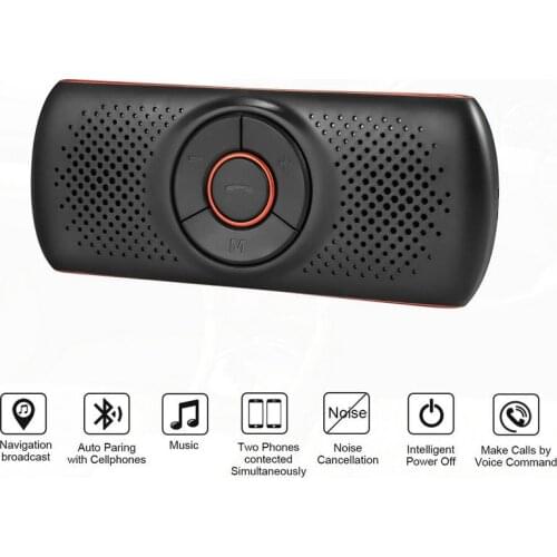 Multi-Function Bluetooth Speakerphone Bluetooth 4.2 EDR Support For SIRI 3W Speaker Car Handsfree Kit MP3 Player Adapter