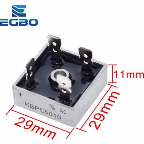 1PCS EGBO KBPC5010 BRIDGE DIODE GPP 50A 1000V KBPC