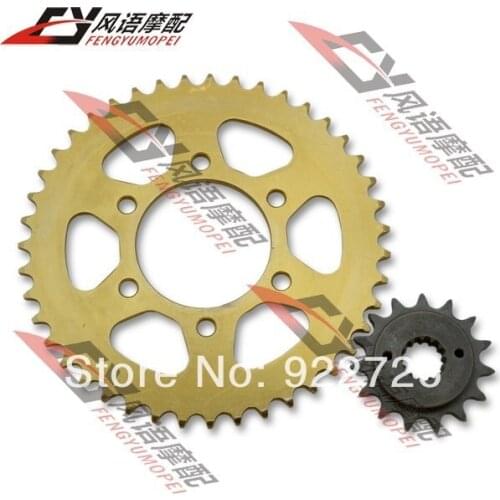 Motorcycle front 15Teeth and rear 43Teeth sprocket kits for Kawasaki ZX-6R 636 2005 2006 Year