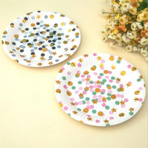 Disposable paper plate birthday party dress up cutlery set 10 packs a pack