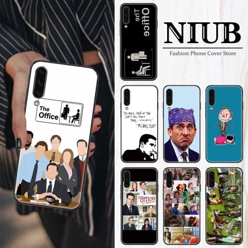 The Office Phone Case For Samsung Galaxy A10 A12 A20E A21S A30 A32 A40 A50 A51 A52 A70 A71 A72 A5 A6 A7 2018 black luxury bumper