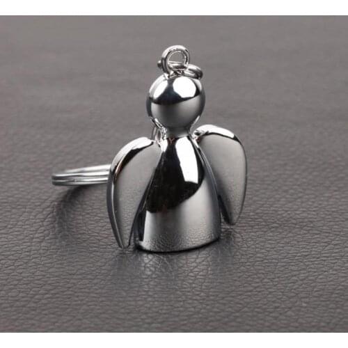 100pcs Angel Couple Key chain Keychain Wedding Gift Bag waist Hanging Gospel Angel Key Ring Party Favor Giveaways SN179