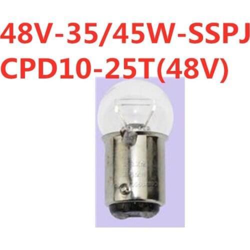5pcs front big bulb (double wire flat angle) 48V-35 / 45W-SSPJ-electric CPD10-25T (48V) for Forklift parts