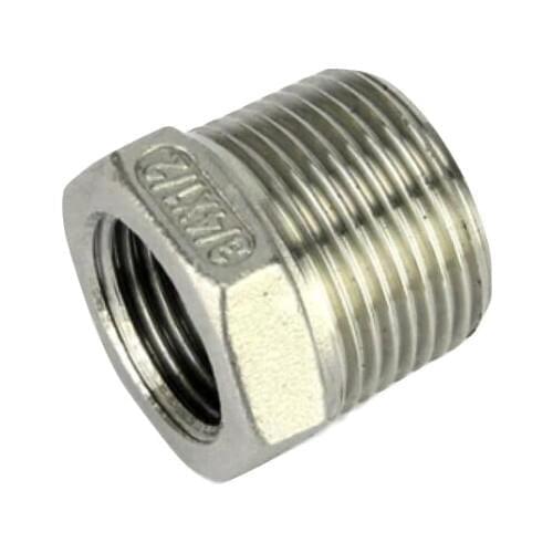STAINLESS STEEL 1/2 INCH X 3/4 INCH BSP REDUCING BUSH