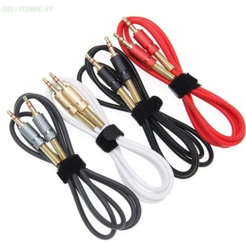 High quality Jack 3.5mm TPE AUX Audio Cable 3.5MM Male to Male Cable For Phone Car Speaker MP4 Headphone 1M 500pcs/lot