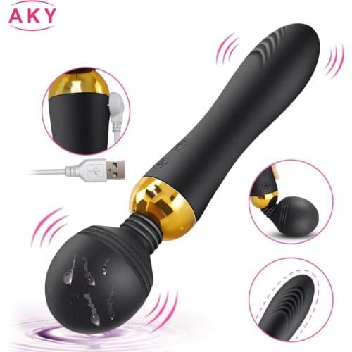 18 Modes G Spot Massager AV Vibrator Sex Toys for Woman Magic Wand Clitoris Stimulator Vibrating Dildo Female Sex Shop Products