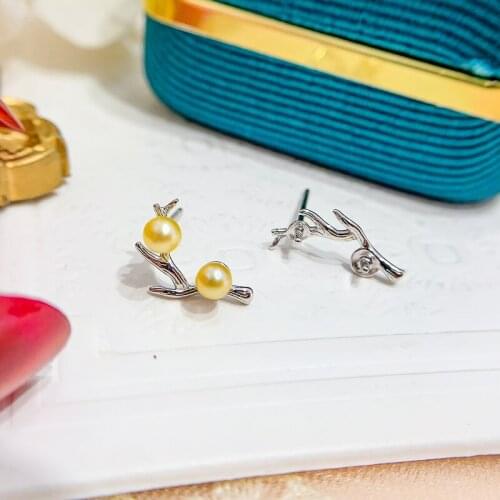 2021 New Fashion Tree Branch Earrings For Pearl Jewelry Making Women DIY Fine Jewelry Accessories