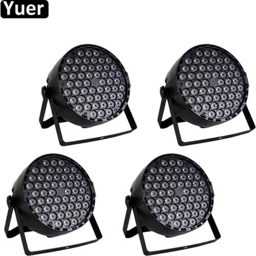 4Pcs/Lot High-speed chip Stage Lighting 54x3W RGBW Par Light DMX512 For Club Dj Disco Show Home Party KTV Ballroom Bands