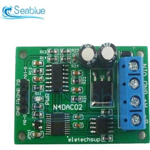 2-channel PWM DAC RS485 Voltage Analog Converter DC12-25V Applied To 4-20mA / 0-20mA Sensors