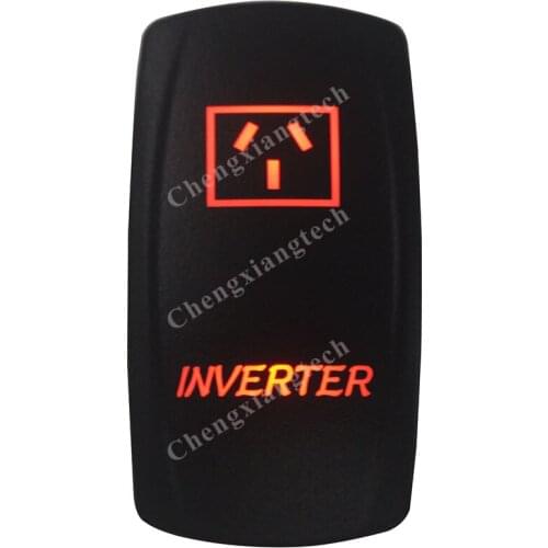DC12V 24V LED LIGHT BAR Rocker Switch AMBER Led lamp 5 Pin ON/OFF SPST Marine Grade Waterproof IP66