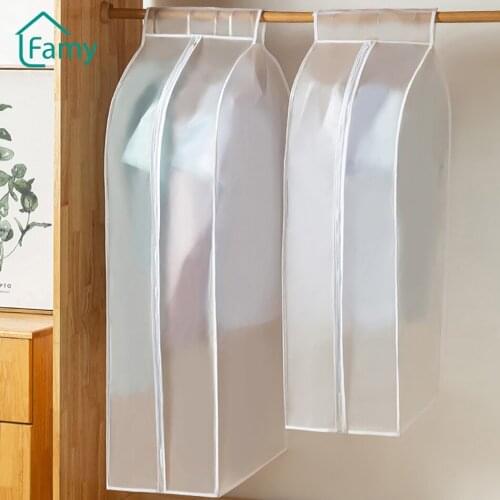 Covers for Clothes Dust Cover Visible Translucent Garment Cover Coat Jacket Dustproof Protection Wardrobe Organizer Storage Bag