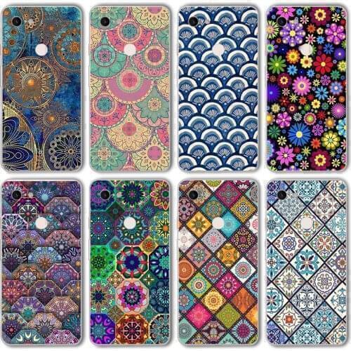 Ciciber Funda Case for Google Pixel 5 4 3 2 XL Luxury Art Mandala Vogue Fashion Soft Silicone for Google Pixel 4a 3a XL Coque