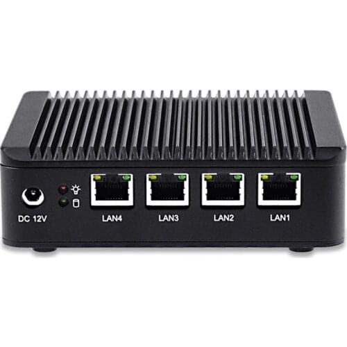 Quad Core J1900 4 LAN Mini PC Windows 10 7 PFsense Firewall Router Mini Server Computer