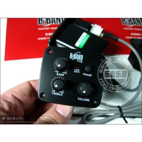 Finland Original B BAND T10 Acoustic pickup B Band T10C guitar pickup T10 acoustic pickup EQ free shipping