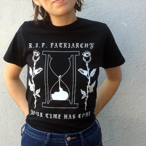 RIP Patriarchy Feminist T-Shirt Women Tumblr Fashion Graphic Tee Smash The Patriarchy Shirt Hipsters Funny Top goth slogan shirt