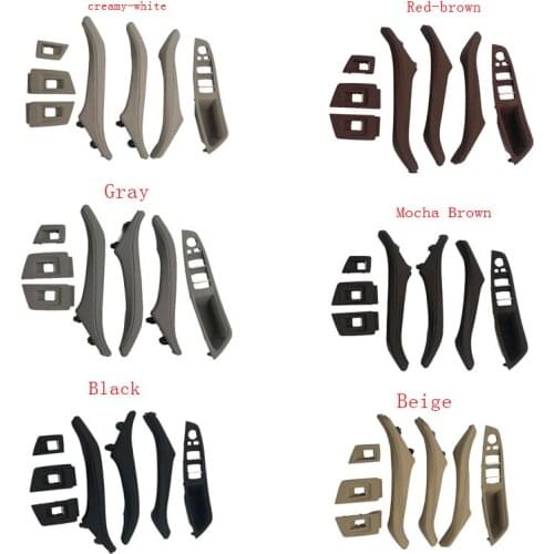 GAK For BMW inside pull door handle With leather Assembly A set of 7 pieces for BMW 5 Series F10 F18