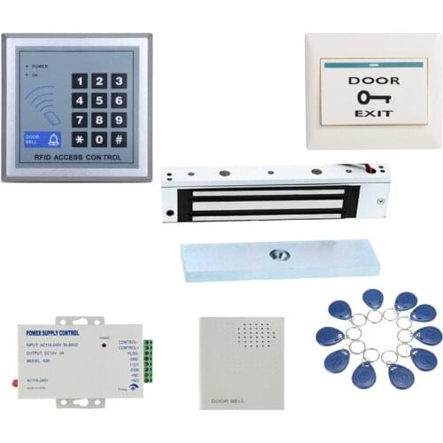 Glass wooden door gate Access Control Electric Magnetic Door Lock kit 180KG 350lbs 12V Electric Lock Holding Force