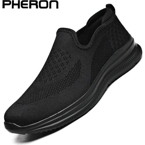 Fashion Men Sneakers Mesh Casual Shoes Slip-On Mens Shoes Lightweight Vulcanize Shoes Walking Sneakers Zapatillas Hombre