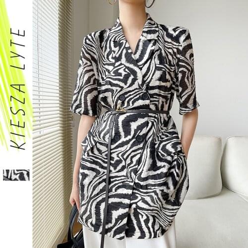 Summer 2021 New Women Top Korean Style Loose Chiffon Suit Thin Jacket Female Suit bleizer de mujer