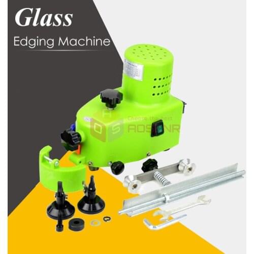 Small Portable Glass Edging Machine Grinding Straight Edge Round Edge Tile Acrylic Crystal and Plexiglass