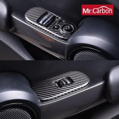 Car Power Window Switch Panel Decoration Cover Sticker For Bmw Mini Cooper S JCW Clubman Countryman F54 F56 F60 Accessories