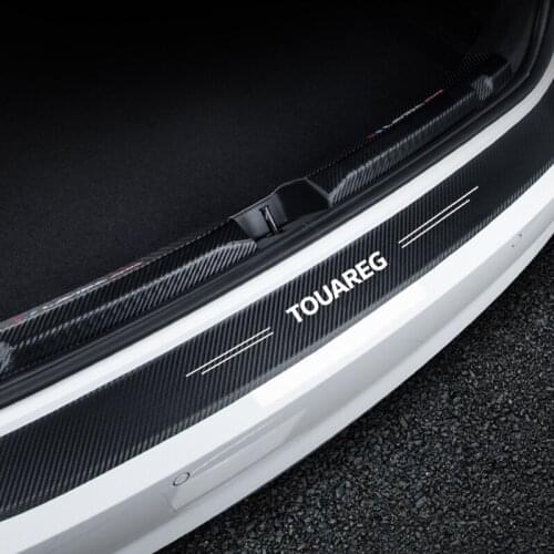 For VW Volkswagen Touareg 1 2 3 2010 2009 2008 2007 2006 2005 2004 2003 Anti Scratch Car Trunk Rear Bumper Sticker Accessories