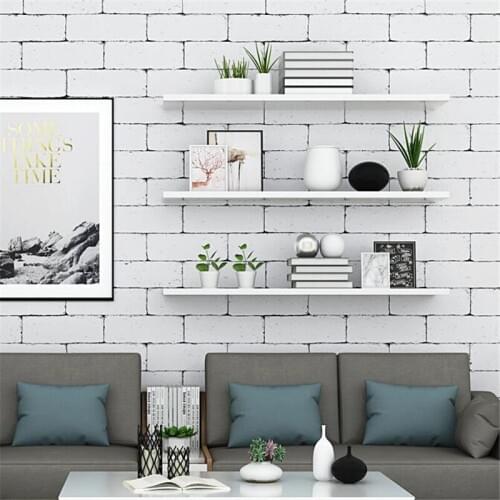 Beibehang retro brick pattern Nordic style wallpaper ins modern minimalist background wall paper white brick papel de parede