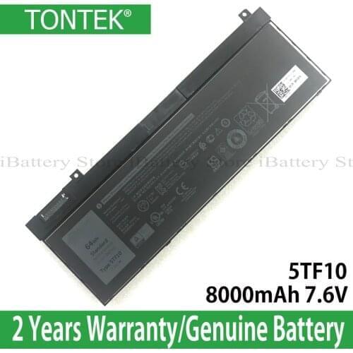 Wholesale Genuine 5TF10 Battery For Dell Precision 7530 7330 Series 7M0T6 NYFJH 7.6V 64Wh 8000mAh