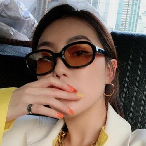 Vintage Small Sun Glasses Ladies Korean Style Brand Designer Round Sunglasses Women Shades Eyewear 2021 Summer Trendy Oculos