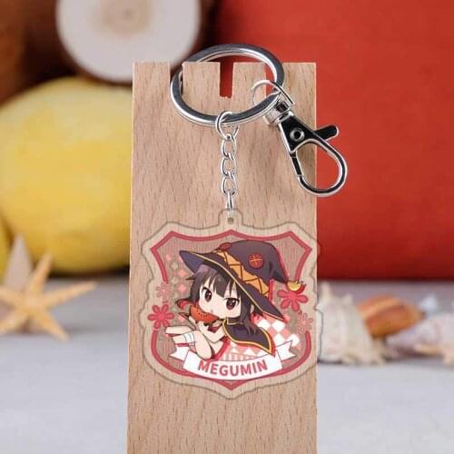 Best Wish Fashion Anime Acrylic Key Chains Cartoon Keyring Car Keychain Pendant Keyholder Unisex Birthday Gifts NEW