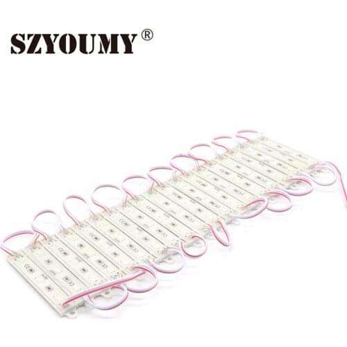 SZYOUMY 100PCS 5630 3 LED Module lighting for sign DC12V Waterproof superbright smd led modules Cool white / Warm white/Blue/Red