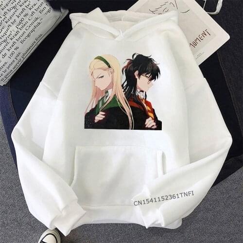 Anime Hoodies Draco Malfoy Is My Boyfriend Kawaii Couple Clothes Men Oversized Streetwear Dropshipping Warm Pink