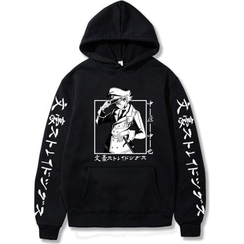 Bungo Stray Dogs Men Women Hoodies Harajuku Sweatshirts Graphic Streetwear